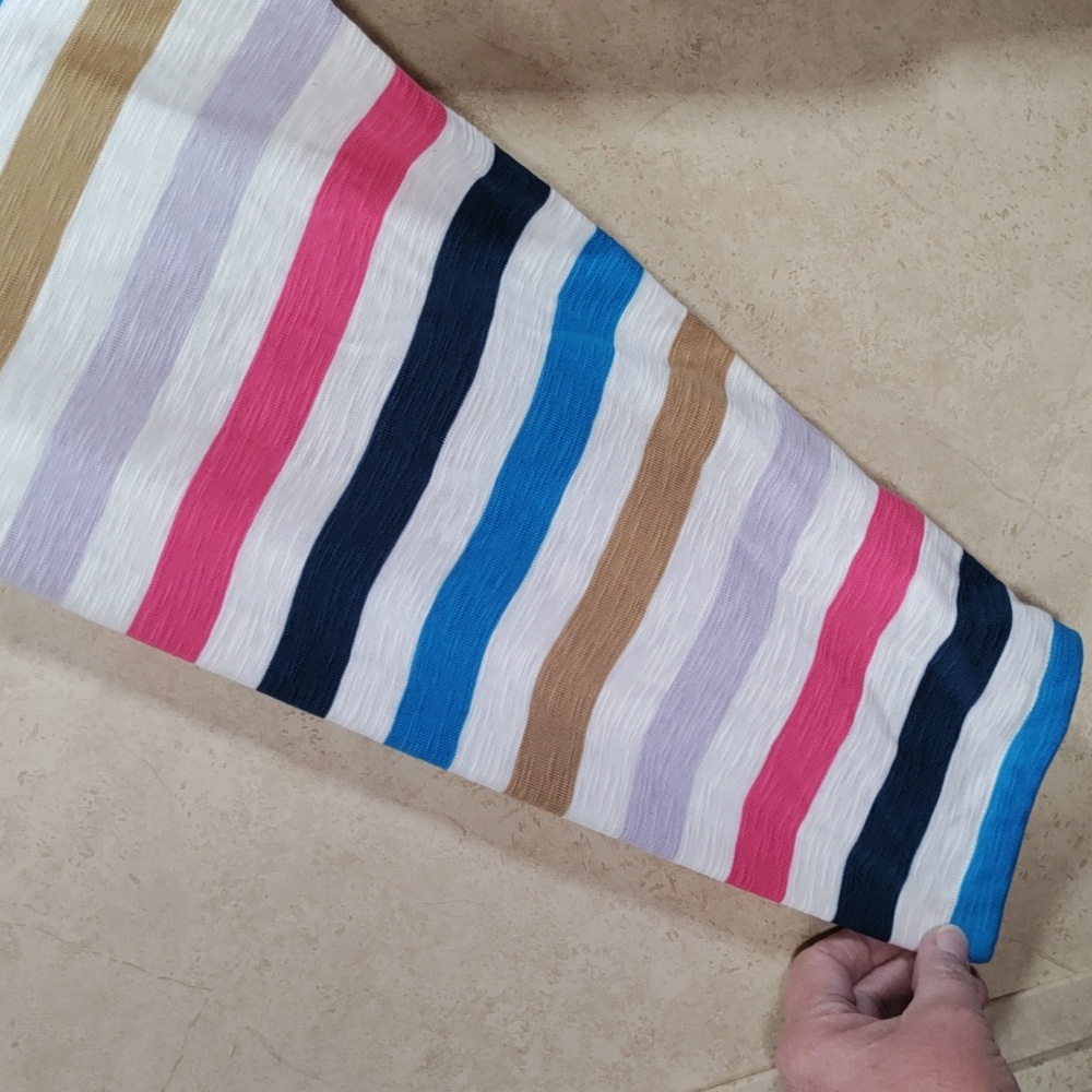 *E156 LIVI Lane Bryant multi-color striped L/S hoodie 22/24 NWOT CLEARANCE - Picture 5 of 10